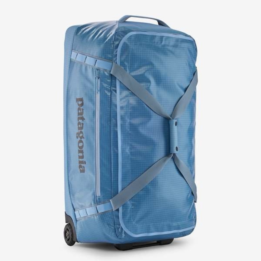 ISO Patagonia Black Hole 100L Wheeled Duffel Bag in Lago Blue Color
